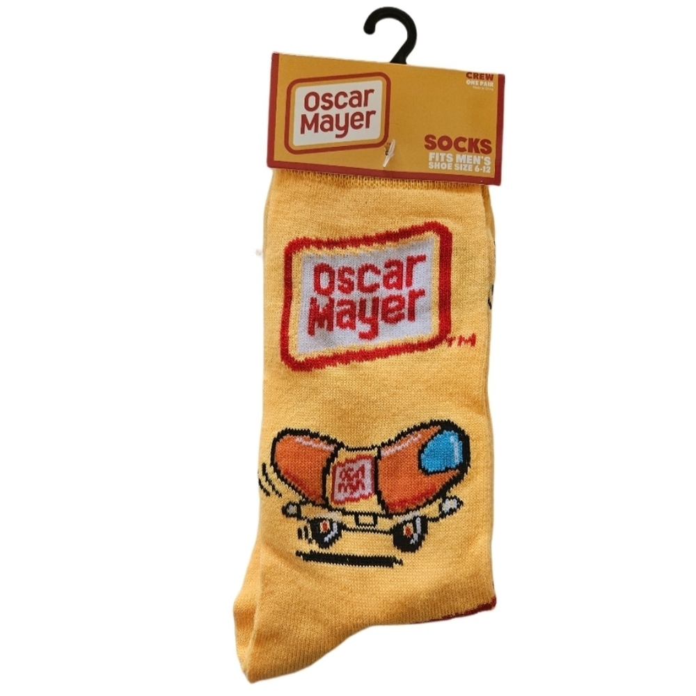 NWT/New With Tags Men's Oscar Mayer Hotdogs Socks Shoe Size 6-12